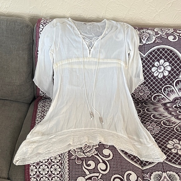 Handmade White Women's Top - Picture 1 of 10